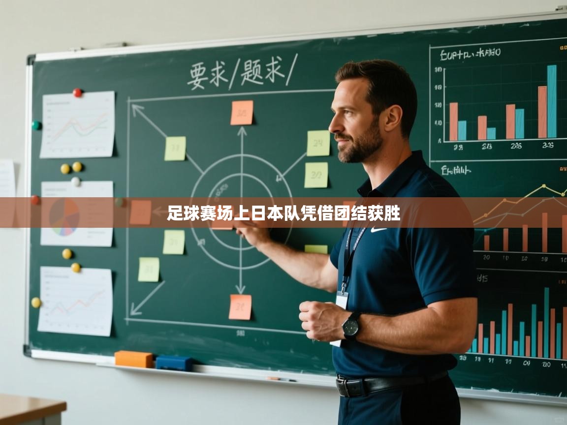 足球赛场上日本队凭借团结获胜